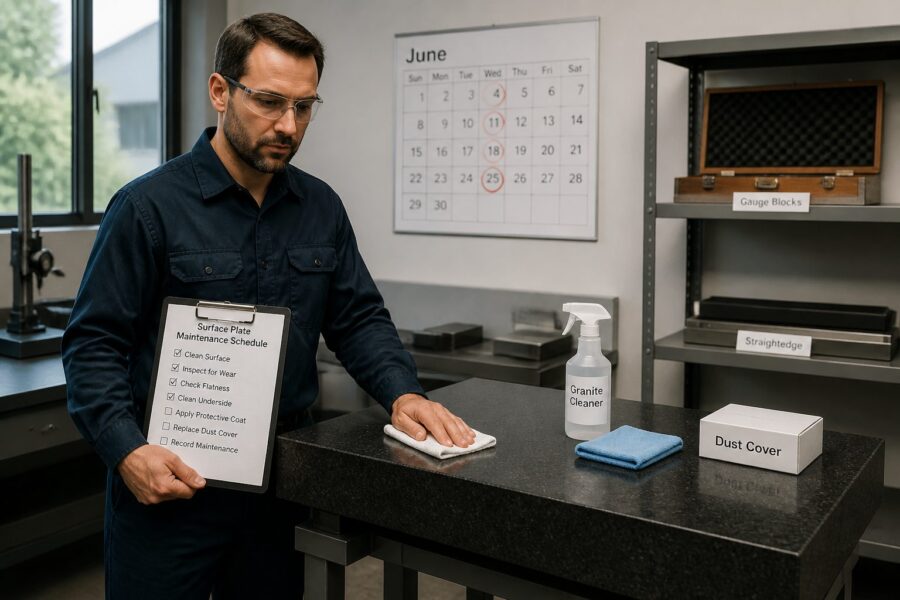 Granite Surface Plate Maintenance Schedule: A Practical Plan for Busy Shops