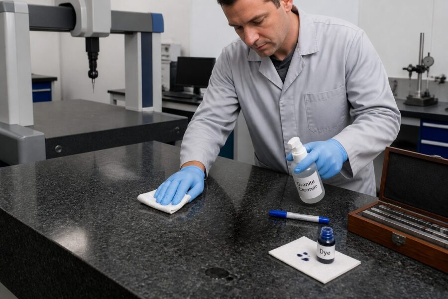 Surface Plate Stain Removal: How to Handle Ink, Dye, and Shop Residue on Granite