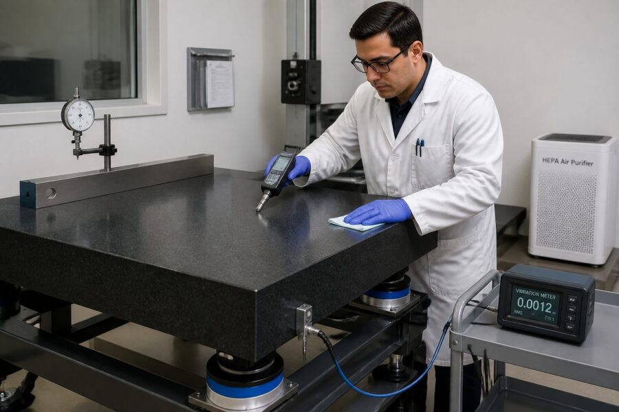 Minimizing Vibration and Airborne Contaminants for Optimal Granite Surface Plate Performance