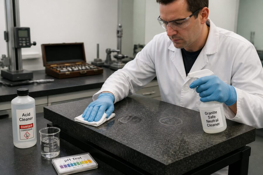 Preventing Chemical Damage to Granite Surface Plates: Protecting Against Etching and Staining