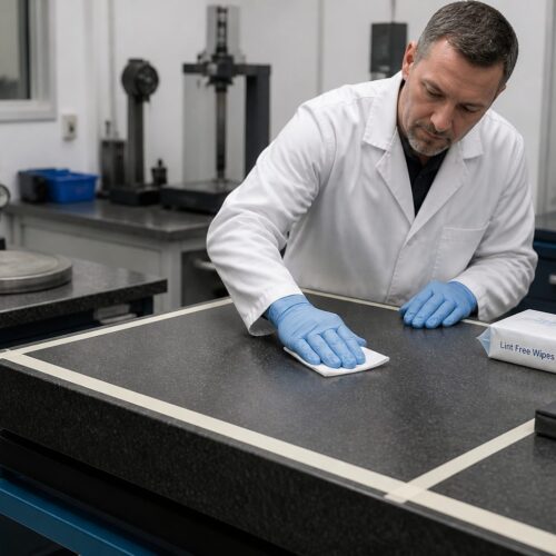 Preventing Lapping Compound Contamination on a Surface Plate
