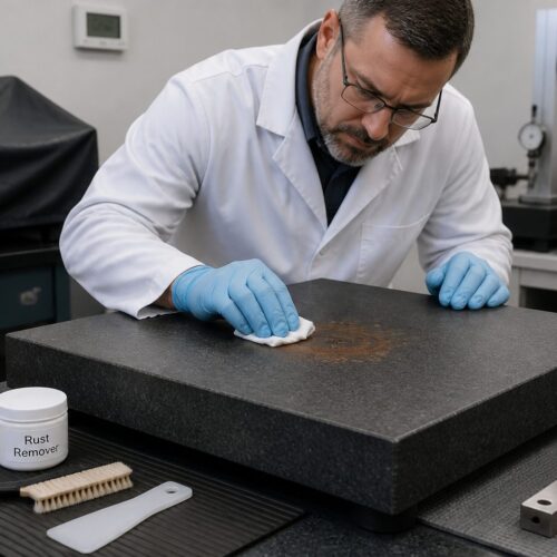 Rust Transfer on a Granite Surface Plate: Removal and Prevention