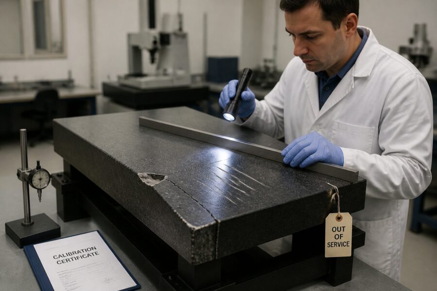 When to Stop Using a Surface Plate: Signs of Unrecoverable Damage