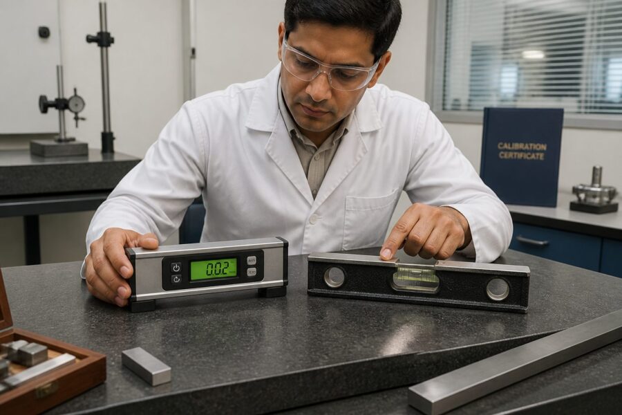 Electronic vs. Mechanical Level Instruments for Surface Plate Calibration