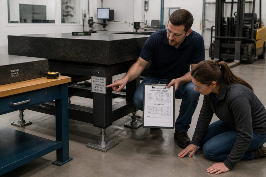 Granite Surface Plate Weight and Structural Support: Floor and Bench Requirements